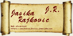Jasika Rajković vizit kartica